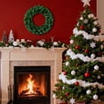 thumbnail image 5 of Artificial Green Christmas Wreath,19.69 Inch Full Greenery Wreath,Large Front Door Wall Window Fireplace Mantel Hanging Ornament,Indoor Outdoor Xmas Holiday Home Decor, 5 of 7