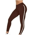 thumbnail image 3 of Prolriy Leggings for Women Butt Lifting Booty Tights High Waist Stretchy Pants Yoga Tights Yoga Pants Women Coffee XXL, 3 of 5