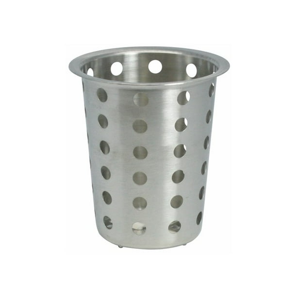 Flatware Cylinder, Perforated, Stainless Steel