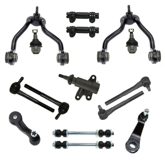 15 Pc Suspension and Steering Complete Kit Upper Control Arms Sway Bars Ball Joints Compatible with 4WD Models Only Fits select: 1995-1999 CHEVROLET GMT-400, 1995-2000 CHEVROLET TAHOE
