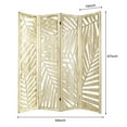 thumbnail image 5 of Hofitlead 4 Panel Wood Folding Room Divider,7.8 Ft Tall Wood Screen, Freestanding Portable Partitions,Light Brown, 5 of 8