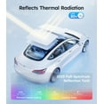 thumbnail image 5 of Tesla Model S Sunshade Roof [Never Sag, Nano Ice-Crystal Coatings] 3-Gen Heat Insulation Glass Roof Sun Shade, Accessories for Tesla Model S 2020~2025, Tesla Interior Black, 5 of 7