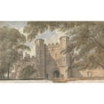 thumbnail image 2 of Dr. William Crotch 14x10 Gold Ornate Wood Frame and Double Matted Museum Art Print Titled - Battle Abbey, Sept. 8, 1807 (1807), 2 of 4