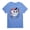 CAROLINA BLUE, variant on Instant Message - Baseball Mascot - Youth Short Sleeve Tee