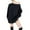Black, variant on off The Shoulder Sweatshirt, Yigetop Women's Fashion Solid Color Sweatshirt Casual Long Sleeve Oversized Fall Pullover Sweatshirts Over The Shoulder Sweater Black L