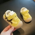 thumbnail image 4 of Quealent Toddler Lightweight Slip on Sneakers: Boys Barefoot Shoes Kids Walking Shoes Boy Sneakers, Toddler First Walking Shoe Comfort Tennis Activities Yellow for Size 5, 4 of 9