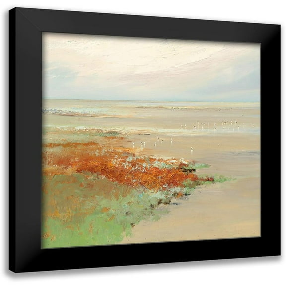 Groenhart, Jan 12x12 Black Modern Framed Museum Art Print Titled - Birds of Passage