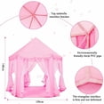 thumbnail image 2 of Carpa Grande Para Ninos Carpa Hexagonal Proyector de Estrellas Carpa Castillo Princesas, 2 of 6