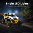 thumbnail image 5 of Xuanlur 12V 2 Seater Ride on Toy for Kids, Electric Off-Road UTV Truck w/Remote Control, Battery Powered 4 Wheels Vehicle to Drive with Flashlights, Music, Ride on Car for Kids Ages 3-6, White, 5 of 8