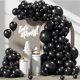thumbnail image 1 of Kit de Arco de Globos Awenztech 122 piezas Látex Negro 18-5 pulgadas, 1 of 7