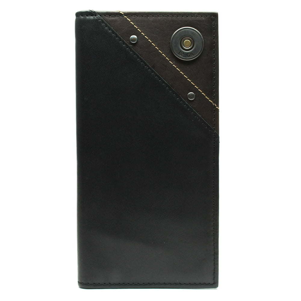 Men's Black Shotgun Shell Super Jumbo Billfold Wallet