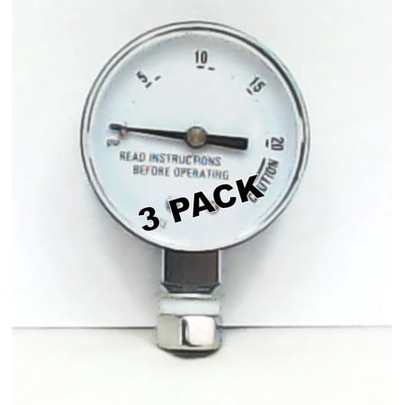 3 Pk, Presto Pressure Cooker Steam Gauge, 85772 (Best Presta Valve Pressure Gauge)