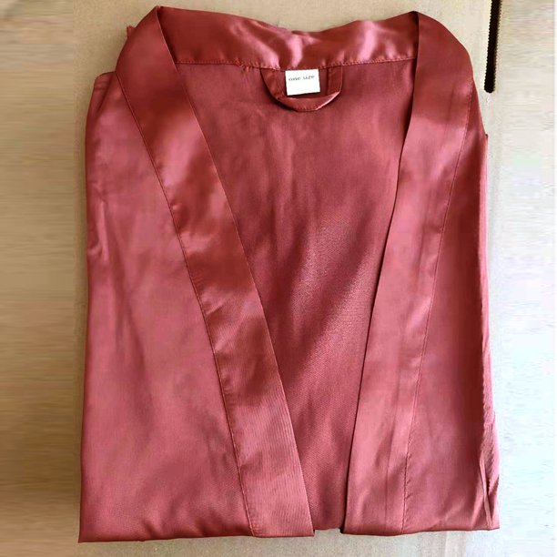 Bata de noche para novia, dama de honor, camisón de boda, camisón de encaje en tono mate A9007, tamaño promedio