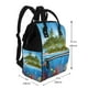 thumbnail image 2 of Fotbe Island And Coral Reef Mochila Maternidad - Lona de Sarga Impermeable, Mochila de Pañales de Gran Capacidad con Múltiples Bolsillos y Correas Ajustables, 2 of 6