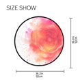 thumbnail image 5 of 36.2 Inch Round Floor Mat Abstract Rose Watercolor Pattern Carpet Decor Rug for Living Room Bedroom, 5 of 6