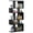 Black, variant on 5-Cube Ladder Shelf Corner Bookshelf, 70 Inch Modern Open Display Rack with Uneven Storage Cubes, P2 Particleboard and MDF Bookcase for Living Room Bedroom Entryway Office Black