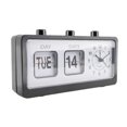 thumbnail image 3 of Mechanical Alarm Clock Novelty Flip Clock Desktop Digital Clock with Calendar Clock Home Decor Retro, 3 of 5