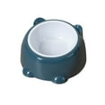thumbnail image 2 of Large Capacity Elevated Cat Bowl with Wide Shallow Design - 250ml Plastic Pet Food & Water Dish for Comfortable Feeding & Neck Support | 1 Piece, 2 of 6