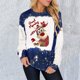 thumbnail image 1 of Pntutb moda mujer cuello redondo manga larga camiseta otoño estampado blusa suelta tops PNTUTB Pntutb-6487, 1 of 5