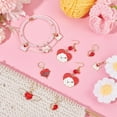 thumbnail image 5 of 32 Pcs Valentine's Day Stitch Markers Enamel Crochet Stitch Marker Charms Removable Leverback Hoop Locking Stitch Marker, 5 of 6
