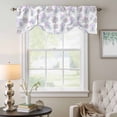thumbnail image 6 of Jellyfish Coral Tie Up Valances Curtain, Adjustable Kitchen Dreamy Pink Purple Ocean Coastal Valances for Windows Decor, Rod Pocket Short Curtains Set for Bedroom/Bathroom, 60"x18", 6 of 9