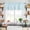 Blue, variant on Pink White Stripe Kitchen Curtain Valances for Windows Farmhouse Short Curtains, Modern Minimalist Geometric Striped Rod Pocket Valance Curtain for Bedroom Cafe Living Room 60"x18"