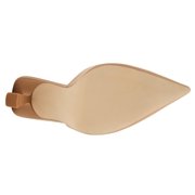 Steve Madden Mod Pointed Toe Mule Kitten Heels for Women, Casual Leather Low Heel Dress Sandals, Slip on Closed Toe Slip Resistant Comfort Sole
