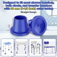 thumbnail image 4 of SupreGear Rubber Replacement Feet 1-1/8" Non-Slip Chair Leg Tips Blue 4-Pack for Shower & Tub Chairs, 4 of 6