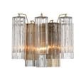 thumbnail image 3 of ADD-302-AG-AU Crystorama Lighting Addis - 2 Light Wall Mount-11.75 Inches Tall and 14.5 Inches Wide-Aged Brass Finish-Autumn Glass Color, 3 of 9