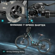 Vivi Electric Bike 26 City Commuter Electric Bike 48V 500W Step-Through Electric Bike 19.8MPH Electric Cruiser Bike Beach Bike with Cruise Control, UL2849 Certified