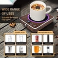 thumbnail image 5 of BN-LINK Coffee Mug Warmer with Light, Electric Cup Warmer for Desk with 3 Temperature Settings, Auto Shut Off, Beverage Warmer for Heating Coffee, Milk, Tea and Hot Chocolate(Wood Color), 5 of 9