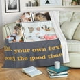 thumbnail image 5 of Custom Blanket with Picture Customized Blankets with Photos Personalized Gifts for Birthday Anniversary Christmas New Year, 10 Photos, 50x60 Inch(Minky Fleece), 5 of 6