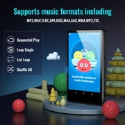 144GB MP3 Player with Bluetooth and WiFi, 4.0 Full Touchscreen MP3 MP4 Player, Android Music Player with Speaker, Browser, Audible, E-Book, Support Up to 256GB, Black