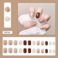 thumbnail image 4 of 24pcs Nubes Azules Desgaste Párrafo Largo Moda Manicura Parche Uñas Postizas, 4 of 4