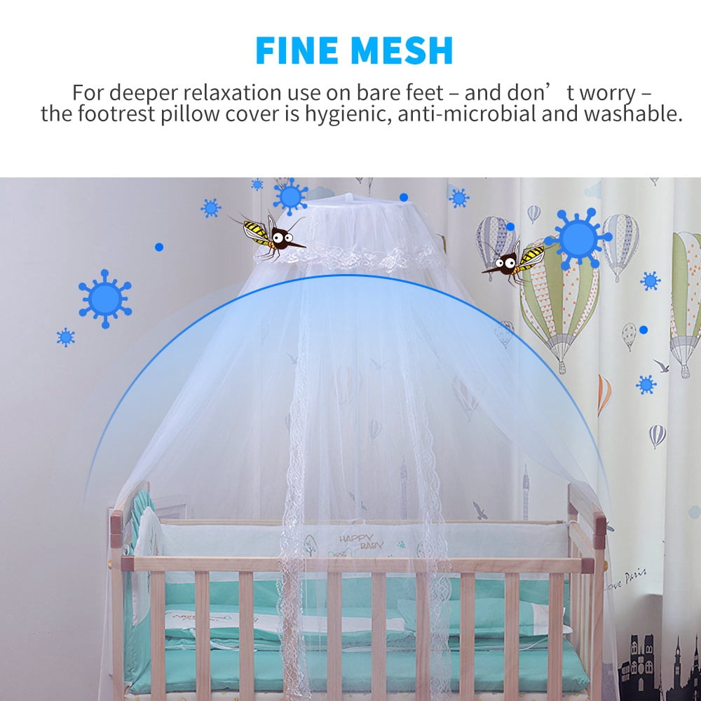 Tssuoun Universal Crib Mosquito Net Children Baby Mosquito Net Dome Foldable Mosquito Cover