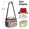 thumbnail image 6 of Multicolor Cat Pink Pattern Insulated Lunch Box for Women Men, Medium Leakproof Cooler Bag with Adjustable Strap, 10"x6.7"x8", 6 of 6