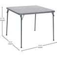 thumbnail image 2 of Favory 5-Piece Multipurpose Folding Card Table and Chairs Set for 4 Players, Padded Top Portable Square Folding Table and Chairs Set, Gray, 2 of 11