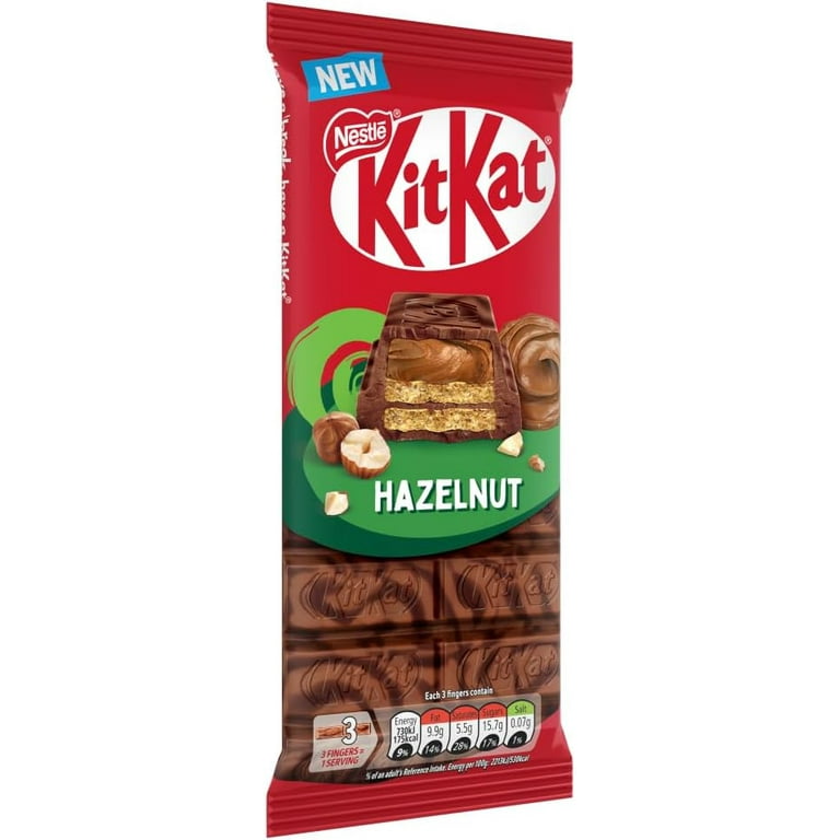 KitKat Hazelnut Sharing Bars 15 x 99g – Crispy Wafer with Creamy