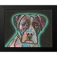 thumbnail image 2 of Dean Russo Collection 24x20 Black Modern Framed Museum Art Print Titled - Love Thy Boxer, 2 of 5
