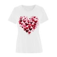 thumbnail image 4 of HaoXianJian Valentine's Day Shirt for Women Casual Girl Friend Gift T Shirt Cute Love Heart Graphic Tees Short Sleeve Tshirt Top Size S-3X, 4 of 4