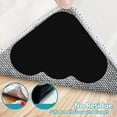 thumbnail image 7 of 12 Pack Rug Corner Grippers Double Sided Non-Slip Tape for Hardwood Floor Washable No Curl Stickers Rug Stoppers for Area Rugs,Carpet Tape, 7 of 7