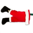 Mr. Christmas 16" Animated Santa Kickers Decoration, Red