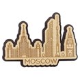 thumbnail image 5 of Printtoo Depicting Wooden Engraved Moscow Russia Monuments Fridge Magnet Souvenir Decor, 5 of 5