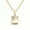 04-White-Apr, variant on Birthstone Necklace for Women Oval Gem Pendant Necklace 3A Cubic Zirconia Stainless Steel 18k Gold Plated 18 Inches Chain