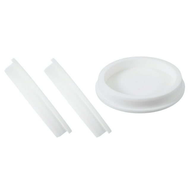 Uxcell 3 Pcs Tapón de Silicona en Forma de T, Diámetro 115 mm/4.53 Pulgadas, Tapón de Silicona Elástico Impermeable Reutilizable, Tapón Redondo de Sellado para Equipos de Tuberías, Blanco