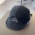 thumbnail image 5 of PRINxy Men's 5-Panel Short Brim Workwear Baseball Cap, Mountain Embroidery Lightweight Sun Hat for Hiking & Outdoor Sports Black, 5 of 7