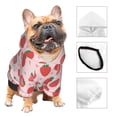 thumbnail image 3 of Disketp Strawberry Dog Hoodie Dog Clothes with Hat, Pet Winter Clothes Warm Hoodies Coat for Small Dogs-Large, 3 of 7