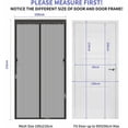 thumbnail image 2 of Magnetic Mosquito Net Door Window,T-Audace100x210cm Mosquito Net Curtain Door Insect Screen Bay,Mosquito Net Sliding Bay Window with Magnetic Closure Without Drilling,Fly Curtains for, 2 of 5