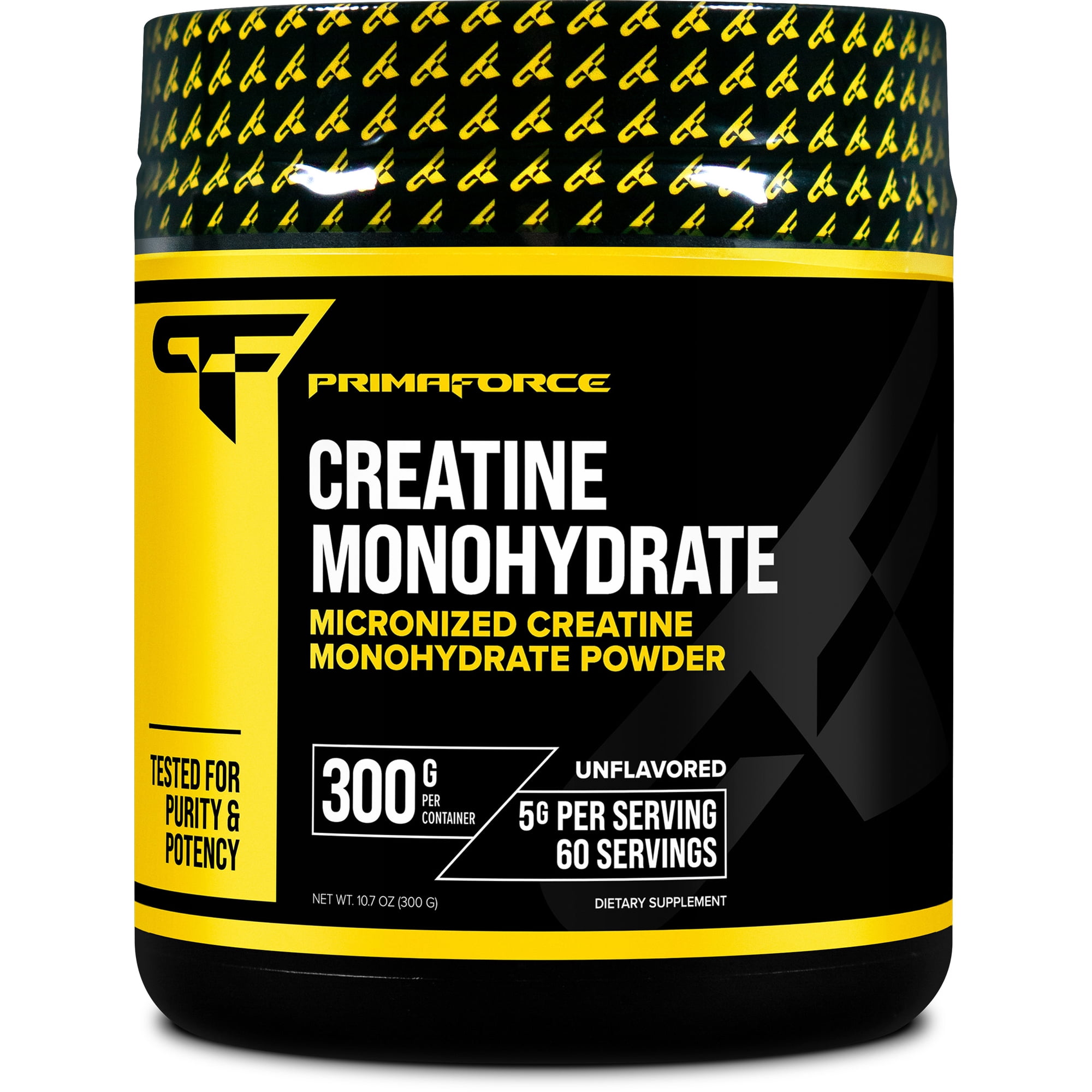 Primaforce Creatine Monohydrate Powder 300 Grams (Unflavored) - Micronized, Gluten Free, Non-GMO