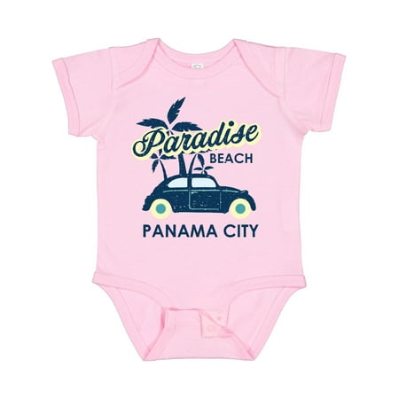 

Inktastic Paradise Beach in Panama City with Palm Trees and Car Gift Baby Boy or Baby Girl Bodysuit